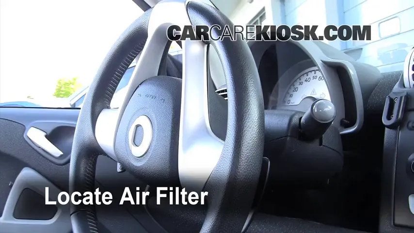 2008 Smart Fortwo Passion 1.0L 3 Cyl. Air Filter (Cabin) Replace
